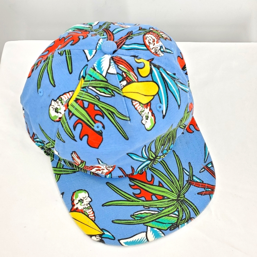 Vans snapback flatbill tropical print trucker hat OS